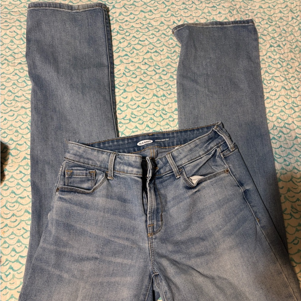 Old Navy Blue Straight Leg Jeans